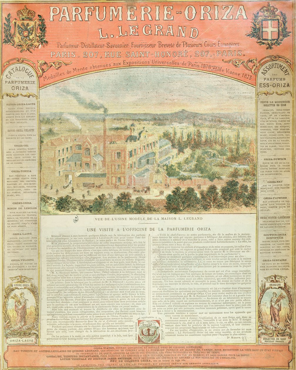 Reklama na Parfumerii Oriza L. Legrand, cca 1884 od French School