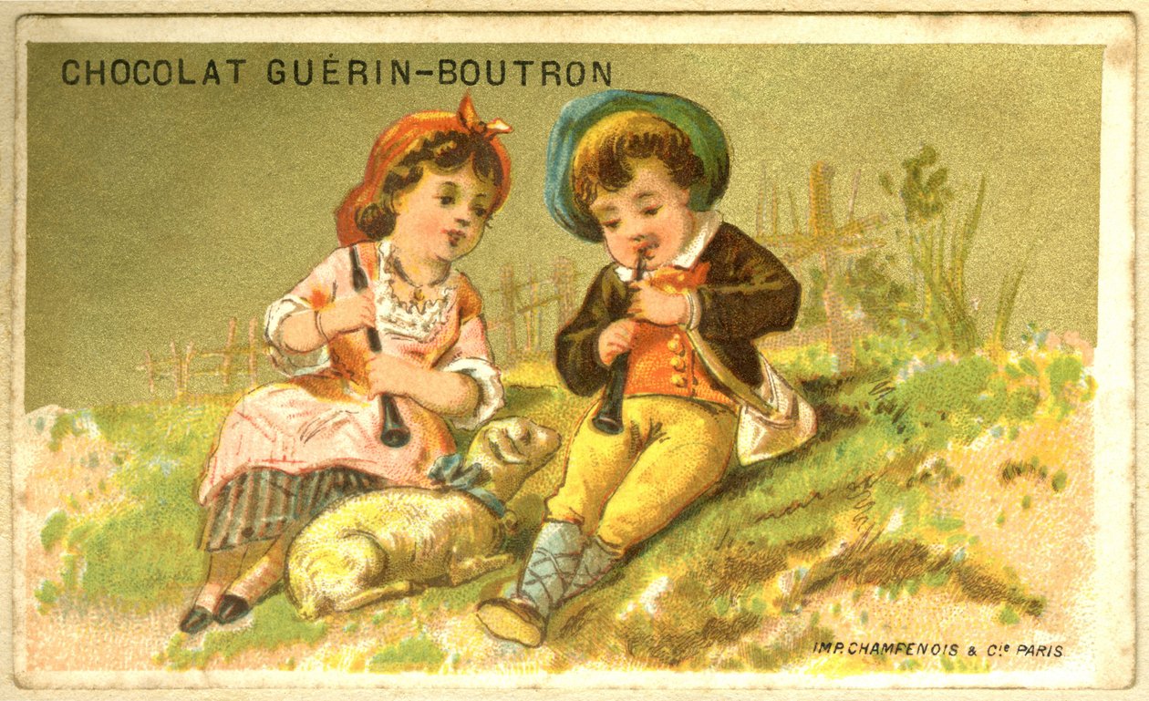 Reklamní chromolitografie čokolád Guérin Boutron (chromolitograf) od French School