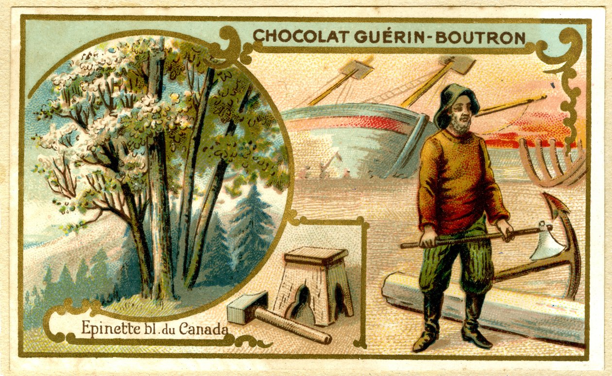 Reklamní chromolitografie čokolád Guérin Boutron (chromolitograf) od French School