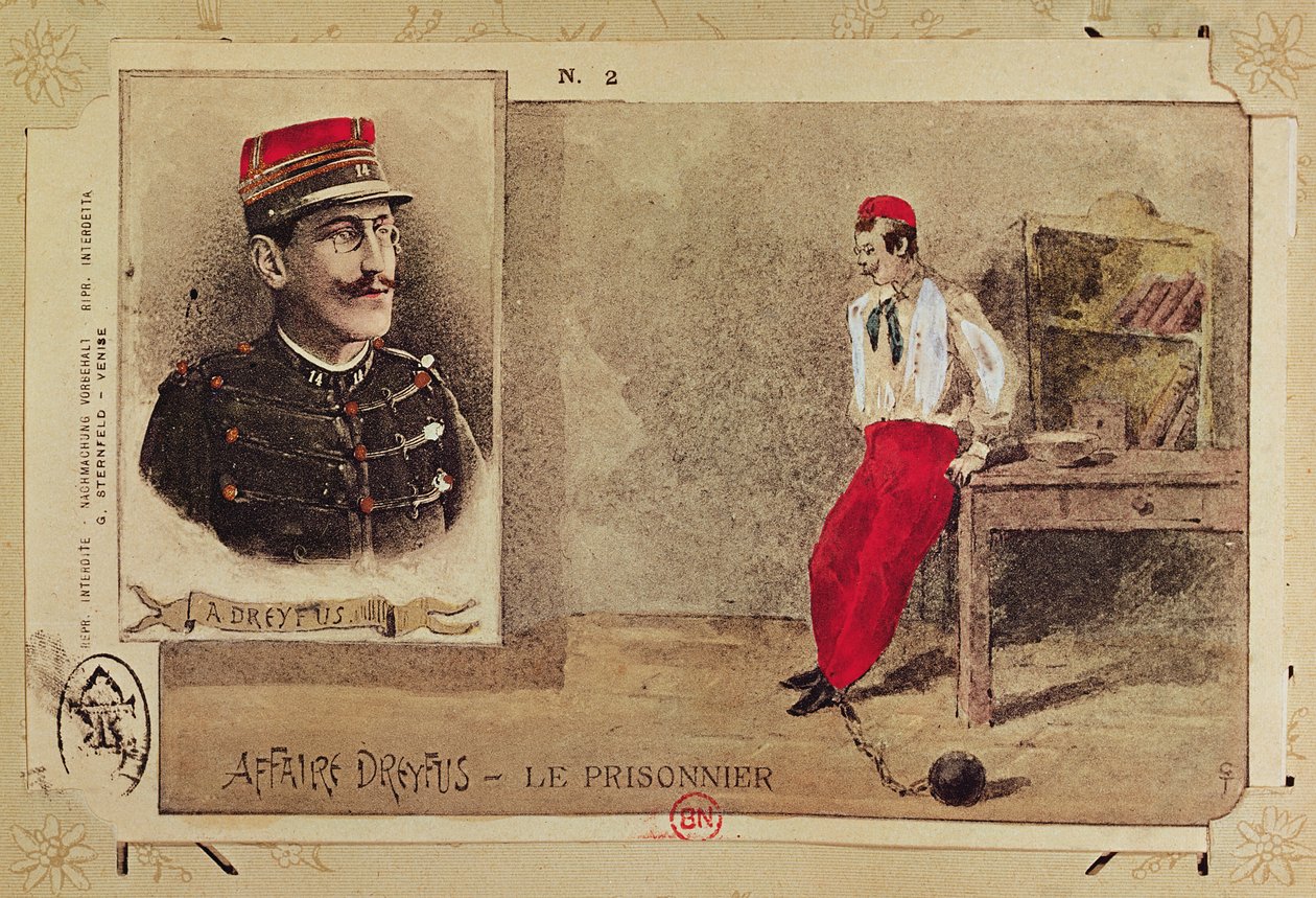 Alfred Dreyfus (1855-1935) jako vězeň, 1894-1906 od French School