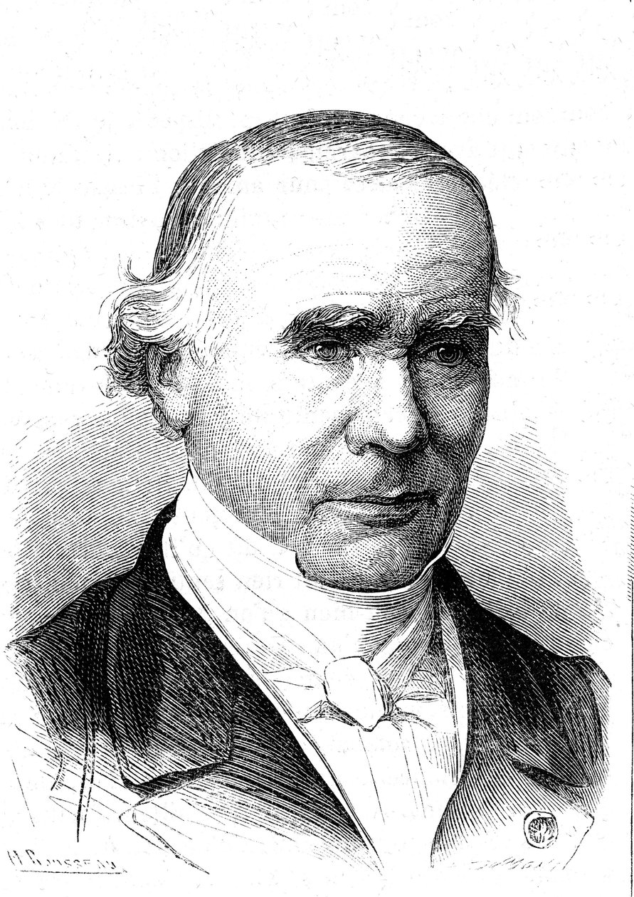 Alfred VELPEUR (1795-1867), francouzský anatom a chirurg, vynálezce kapely Velpeau. Rytina 1867 od French School