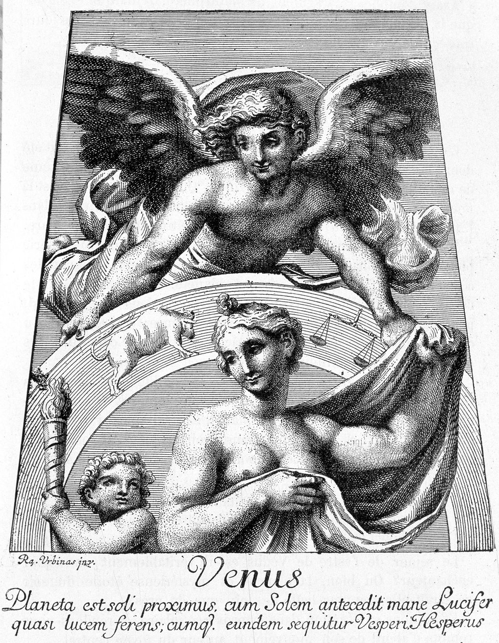 Alegorie planety Venuše - v „Les Terres du Ciel“ od Camille Flammarion, ed. Marpon & Flammarion, Paříž od French School