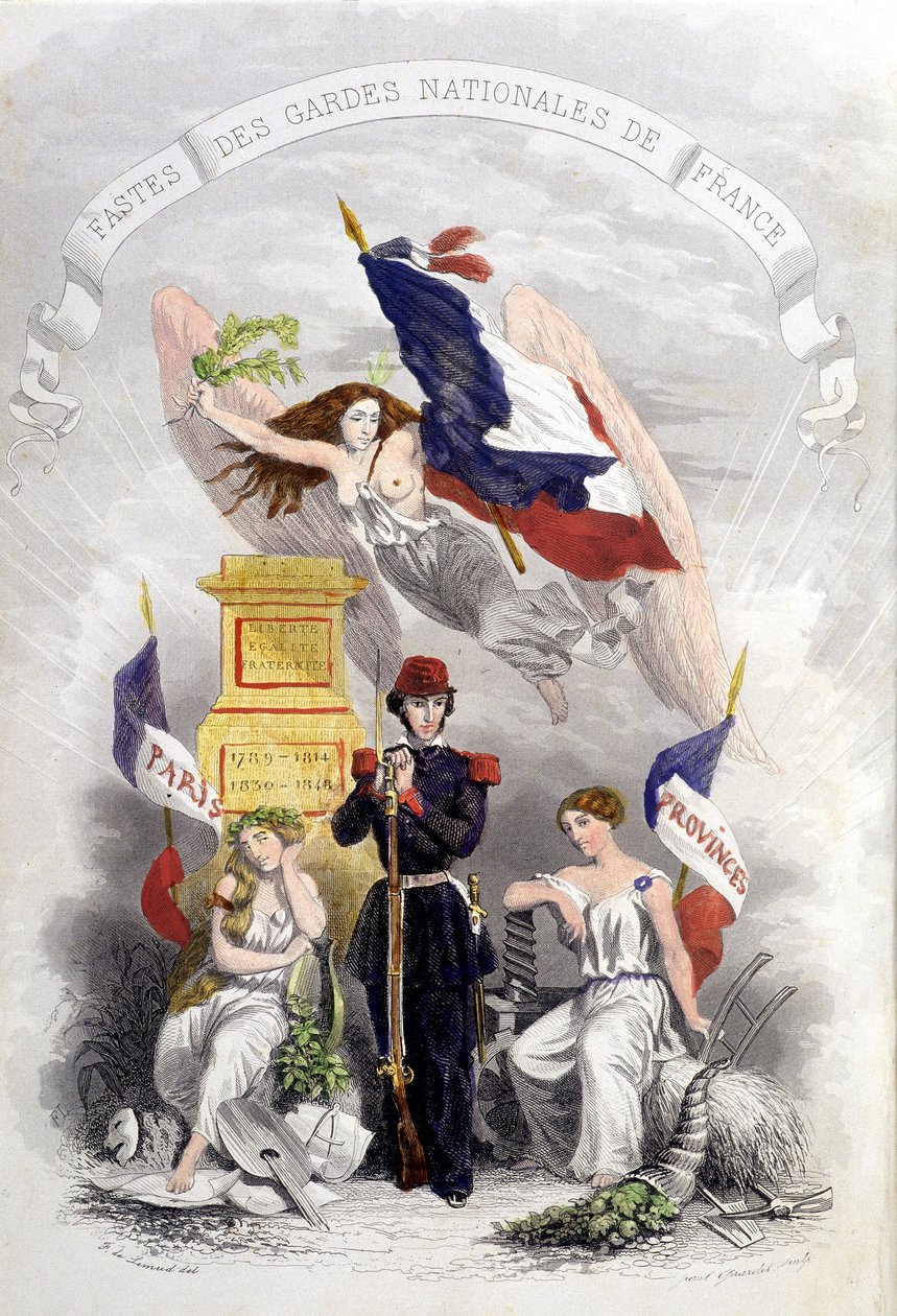Alegorie francouzských revolucí od French School