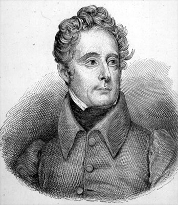 Alphonse Marie Louis Prat de Lamartine (1790-1869) (rytina) od French School