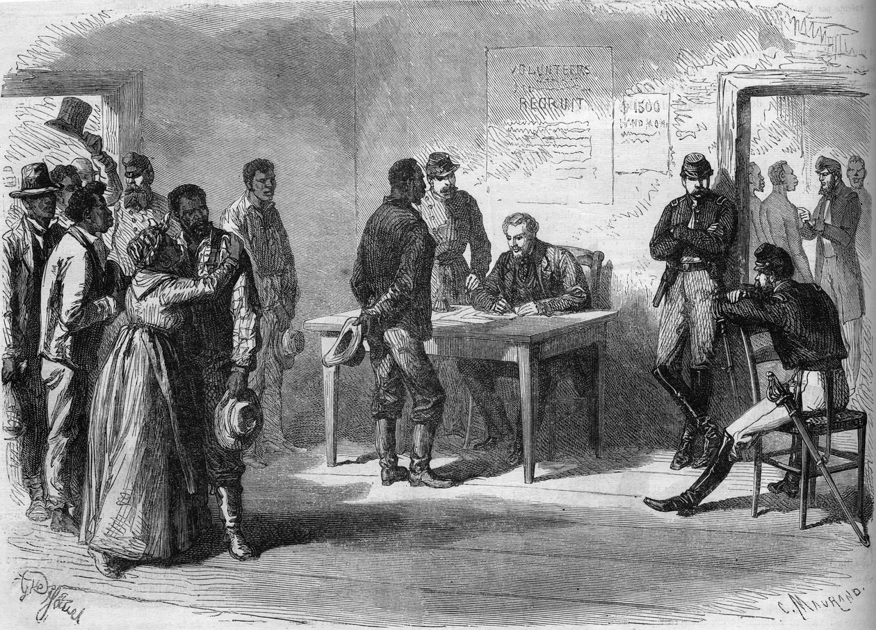 Americká občanská válka (1861-1865): Černí dobrovolníci přicházejí do armády generála Granta (Nordic) od French School