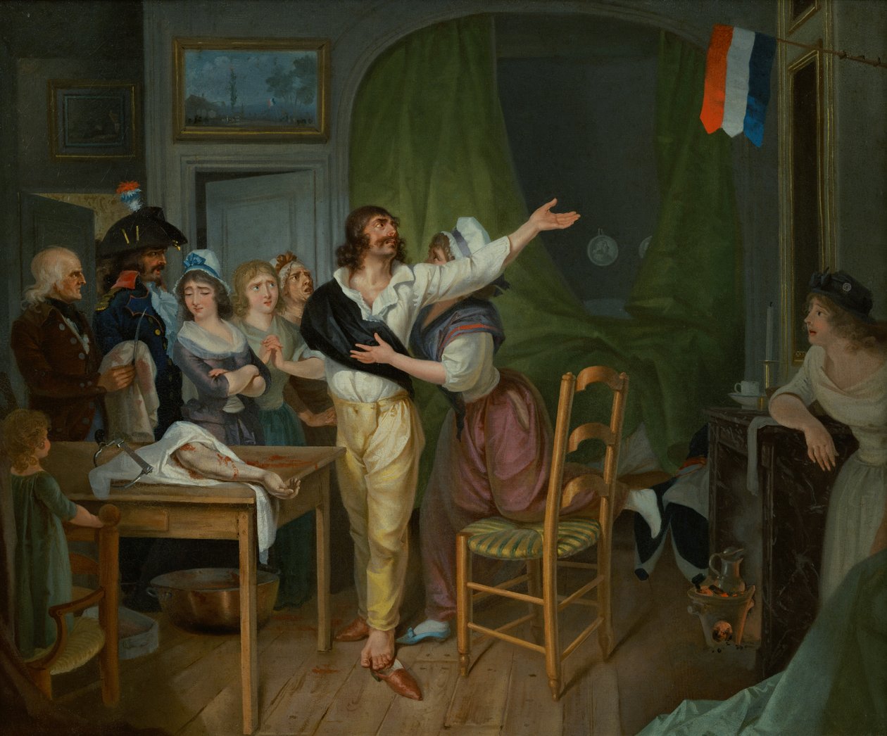 Oddanost po amputaci vlasti (olej na plátně) od French School