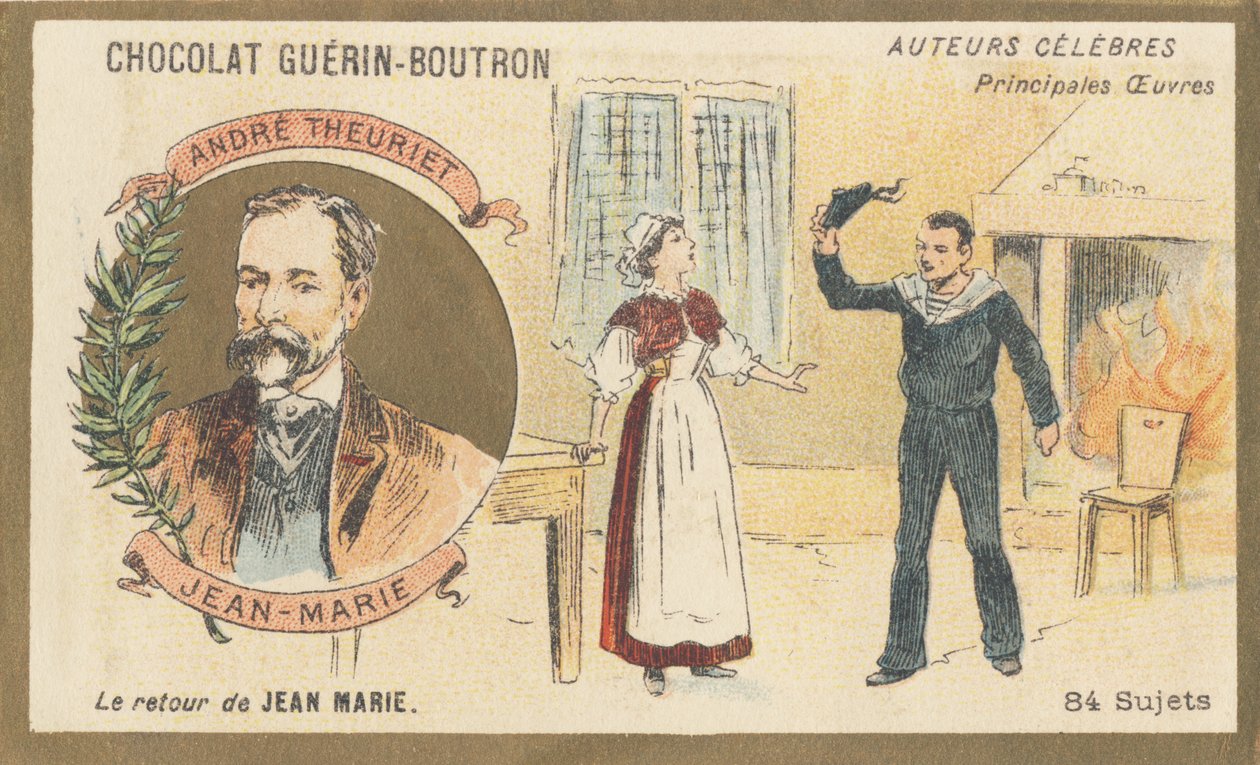 André Theuriet (1833-1907), francouzský básník, prozaik a dramatik, autor dramatu „Jean-Marie“ (1872) od French School