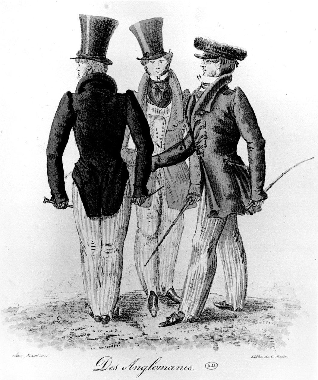 anglomani, c. 1830 od French School