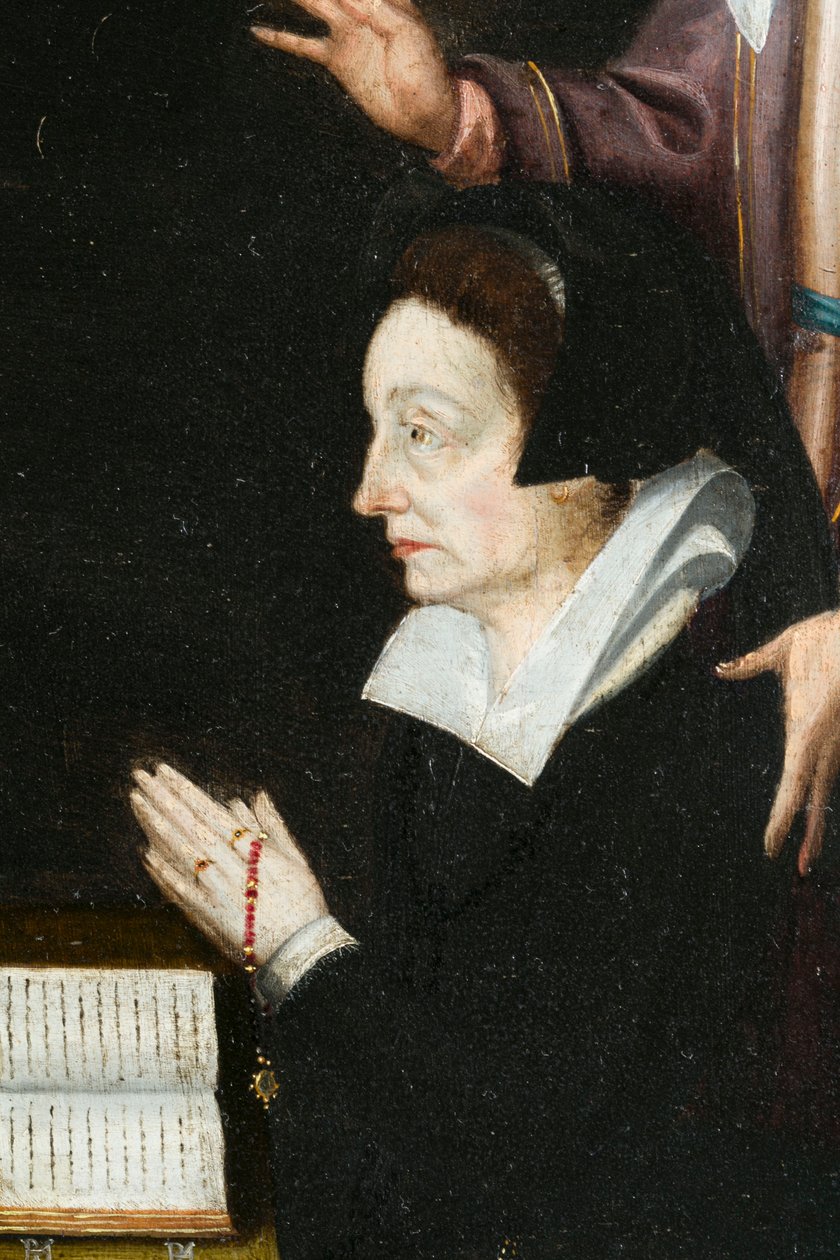 Anne Aubrey, detail. Triptych Aubrey od French School