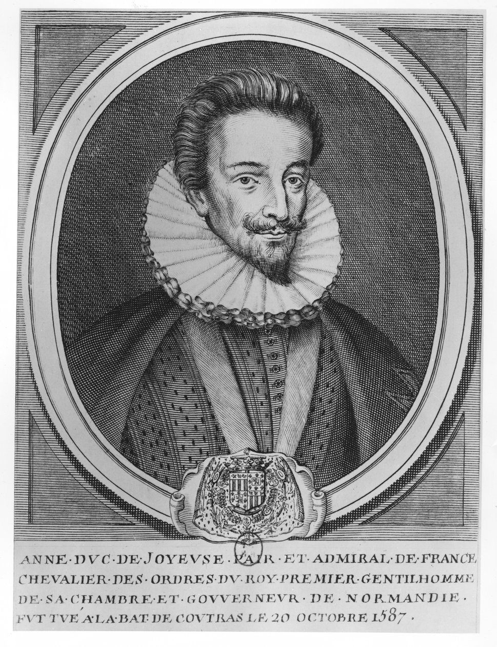 Anne, vévoda z Joyeuse (rytina) od French School