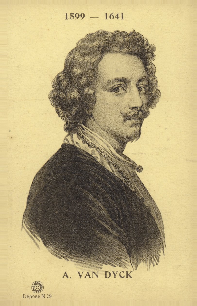 Anthony van Dyck, vlámský malíř (litografie) od French School