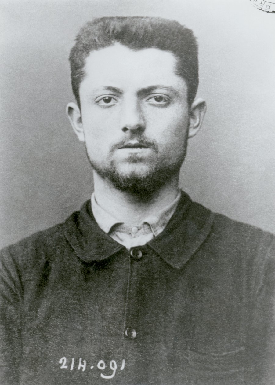 Antropometrický portrét Emila Henryho (1872-94), od French School