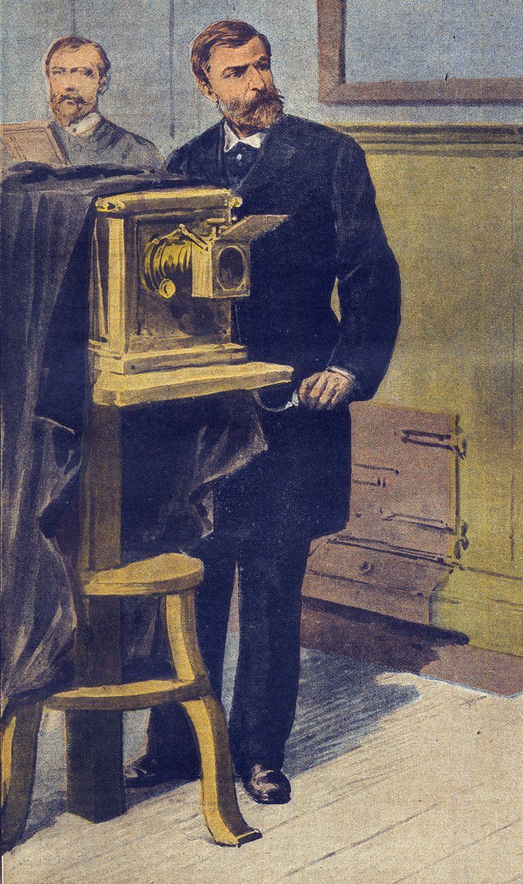 Antropometrie - Alphonse Bertillon (1853-1914) ilustrace z 