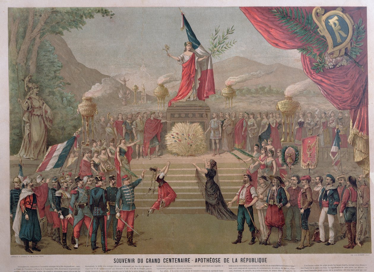 Apoteóza republiky, kolem roku 1889 od French School