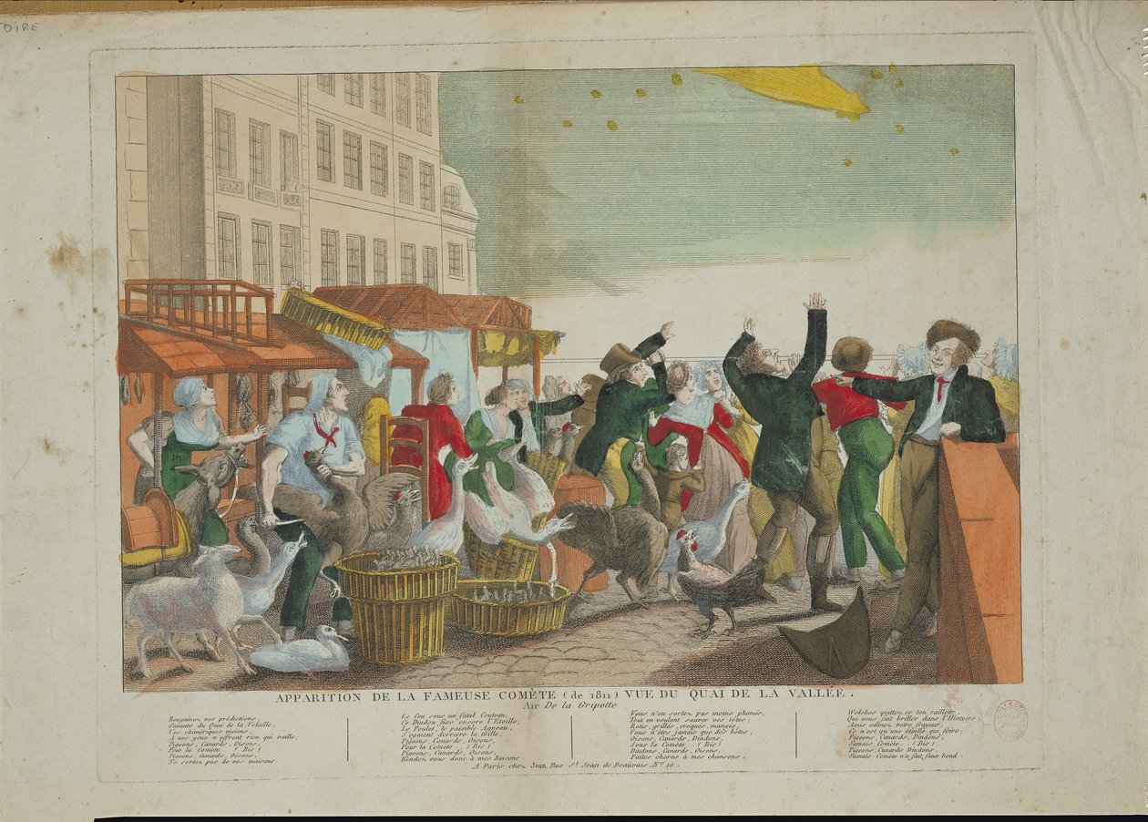 Objevení se Velké komety v roce 1811 od French School