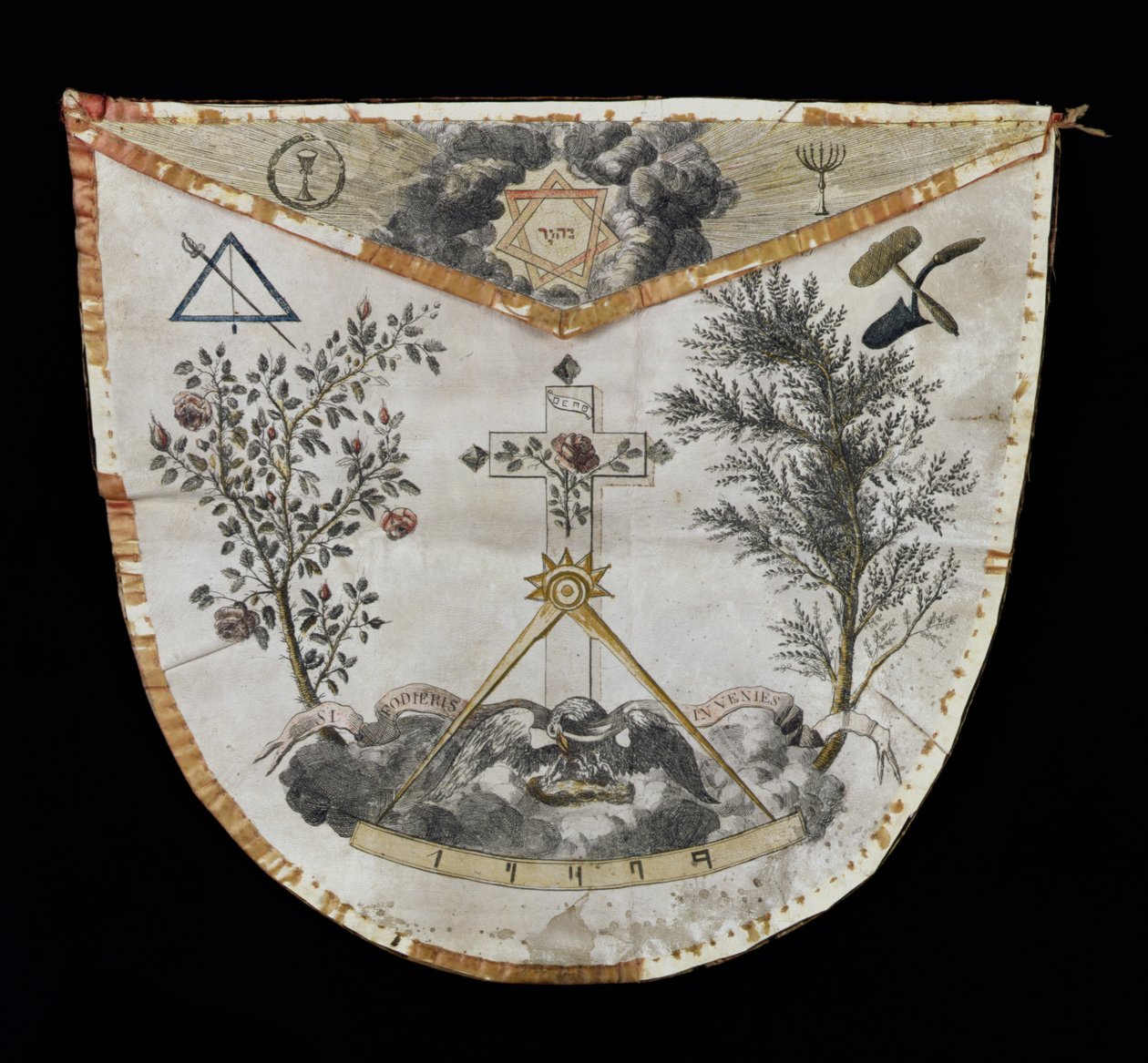 Zástěra mistra Řádu Rose-Croix (kůže) od French School