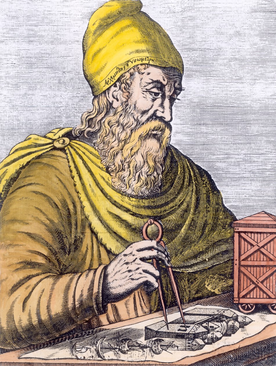 Archimedes (287-212 př.nl) (pozdější zbarvení) od French School