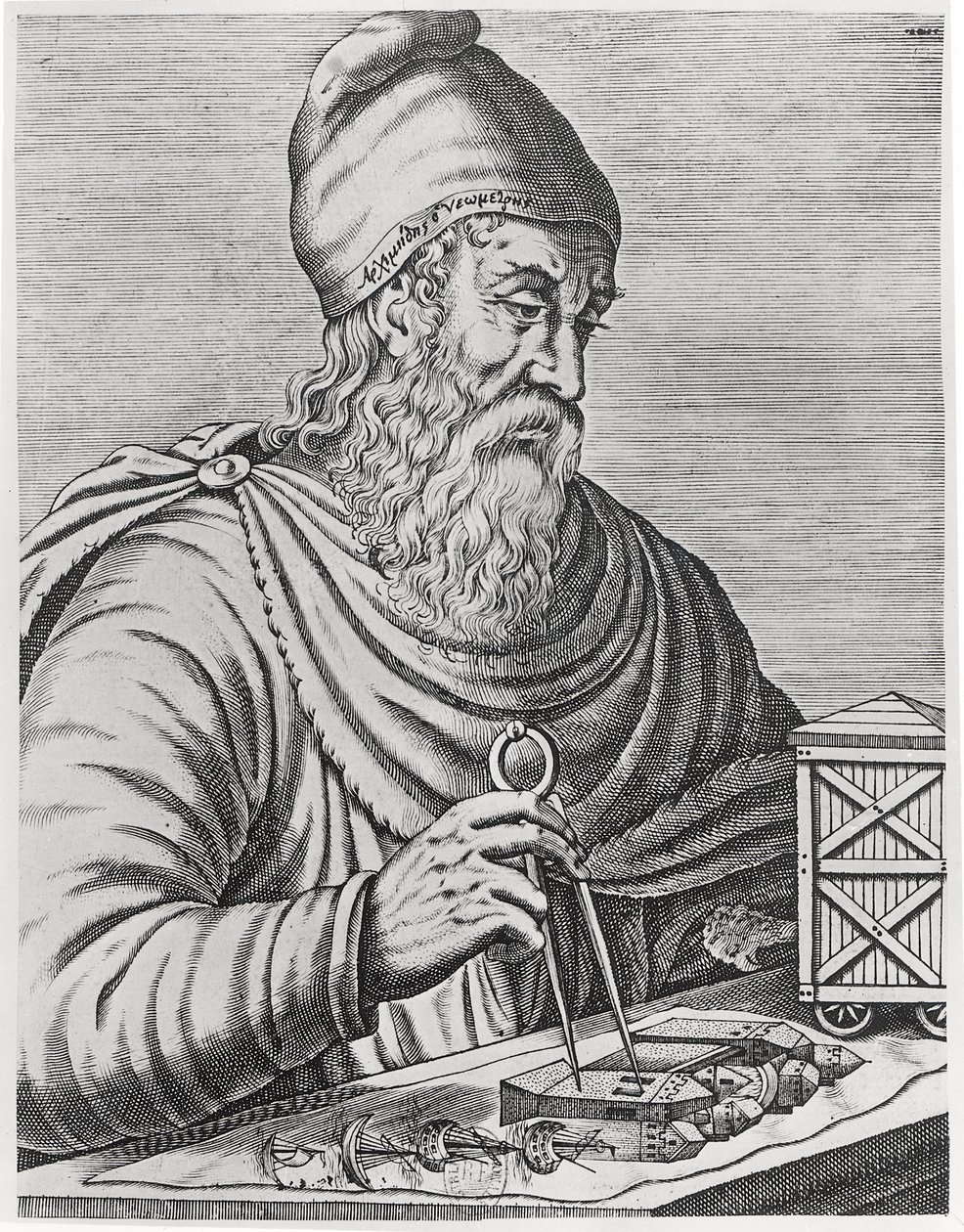 Archimedes (287-212 př.nl) od French School