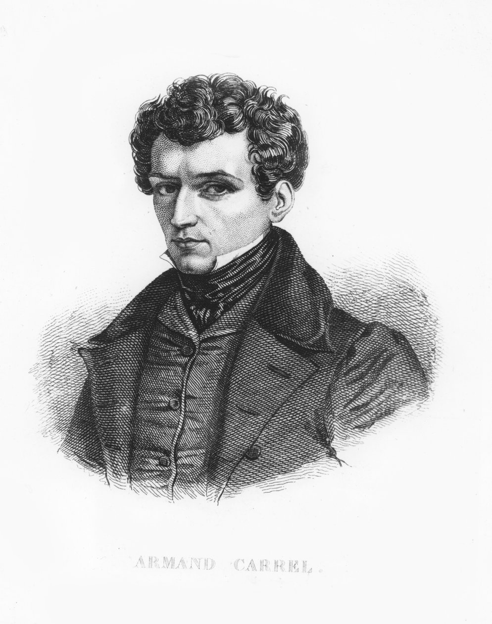 Armand Carrel (rytina) od French School