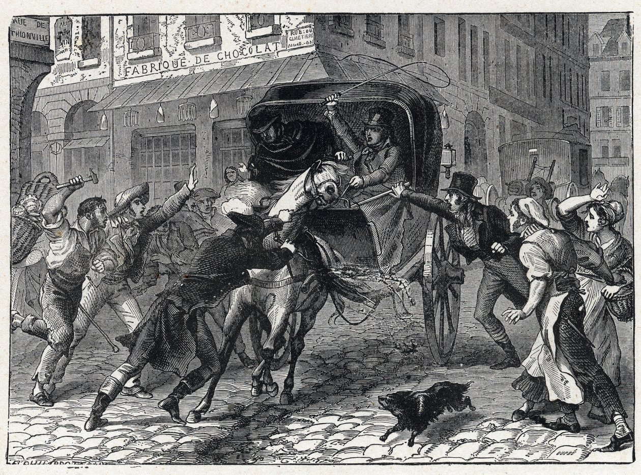 Zatčení Georgese Cadoudala (1771-1804), hlavního chouana během válek ve Vendee, 9. od French School