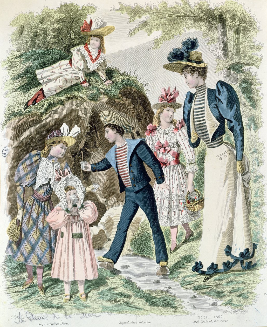 U přírodního pramene, 1892 od French School