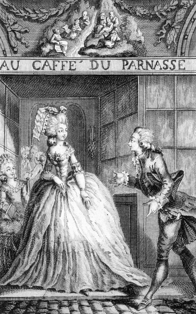 V Café du Parnassus od French School