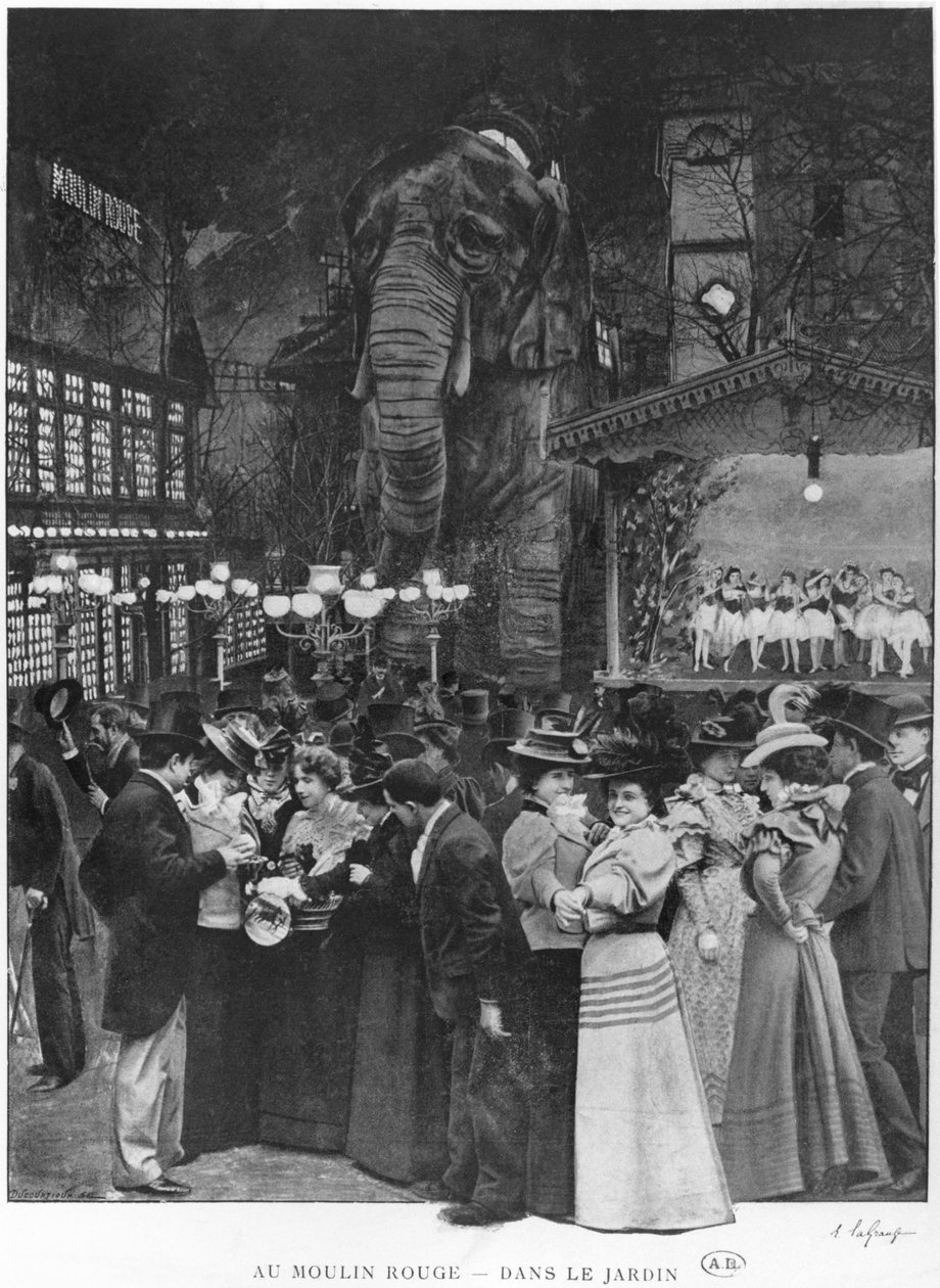 V Moulin Rouge, Paříž, počátek 20. století od French School
