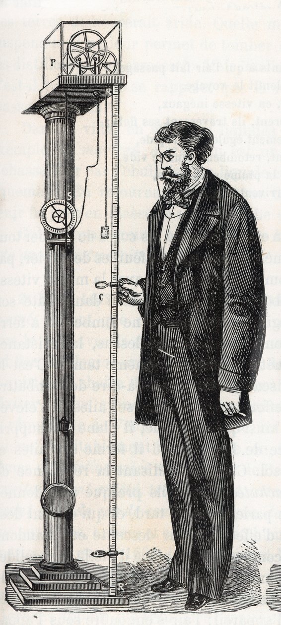 Atwoodův stroj vynalezený v roce 1784 Georgem Atwoodem (1745-1807) - Machine d