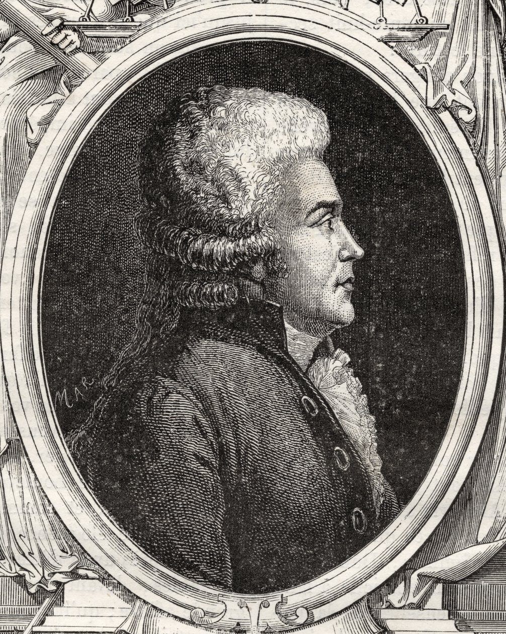 Augustin Bernard Francois Legoazre de Kervelegan, z „Histoire de la Revolution Francaise“ od Louise Blanca (1811-82) od French School