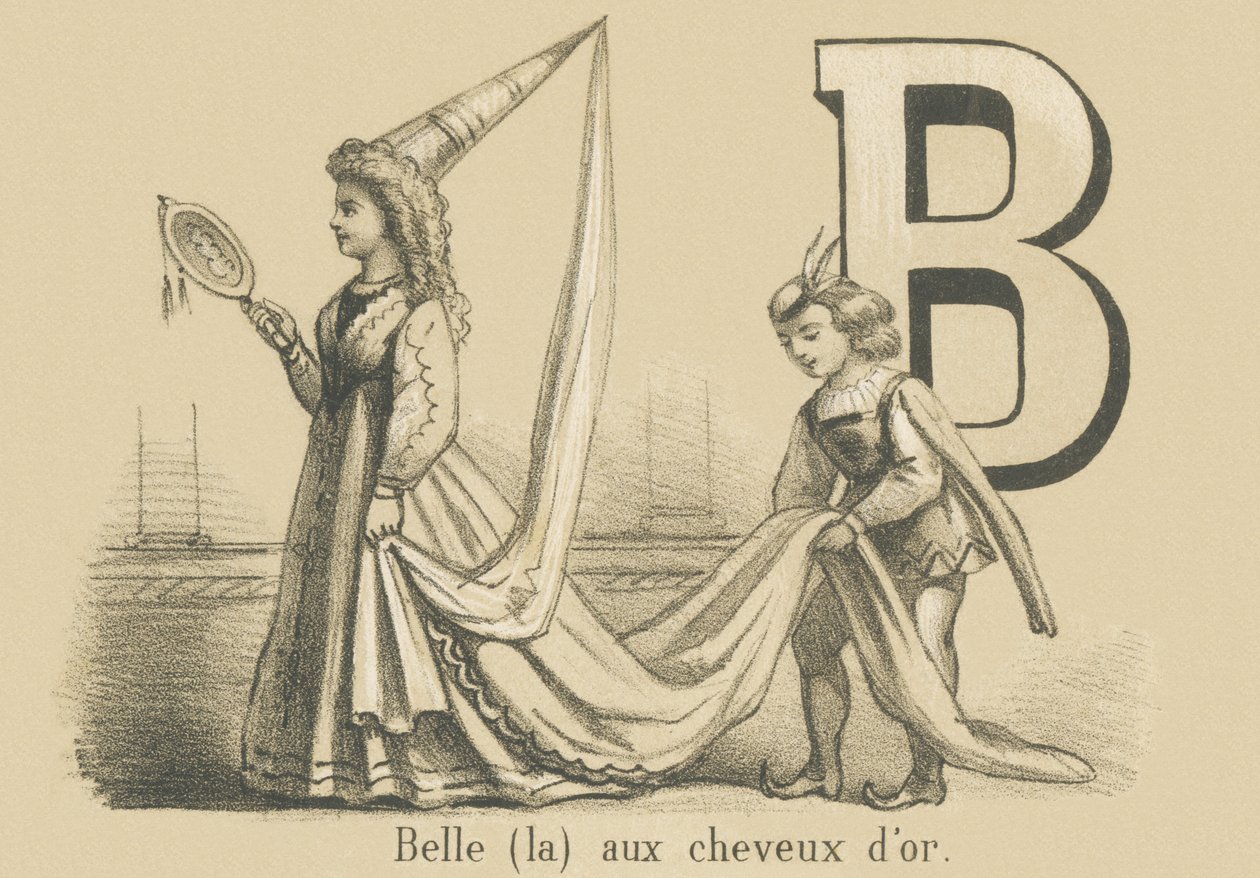 B: Krásná (ta) se zlatými vlasy od French School