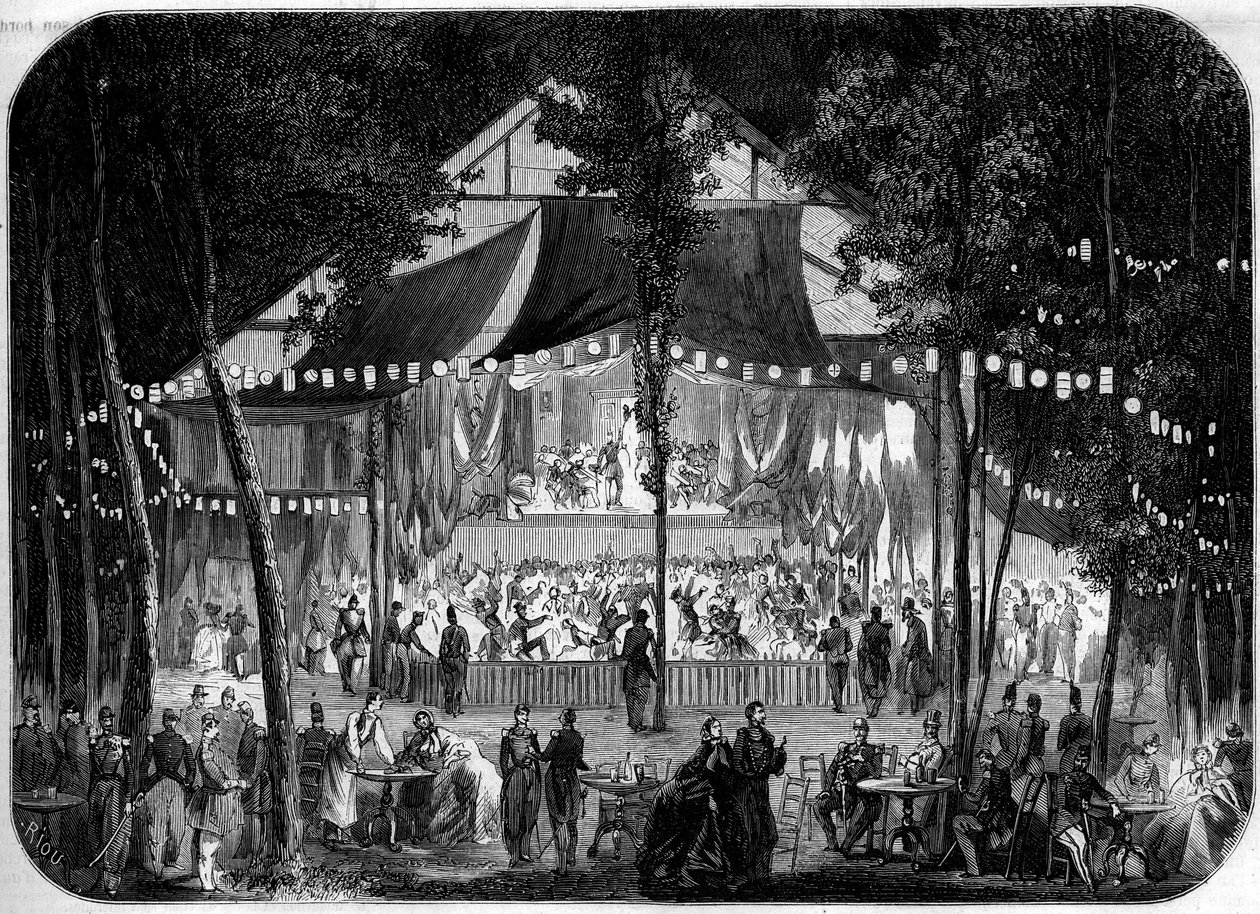 Bal organizovaný ve vojenském táboře Chalons, Marne (51) od French School