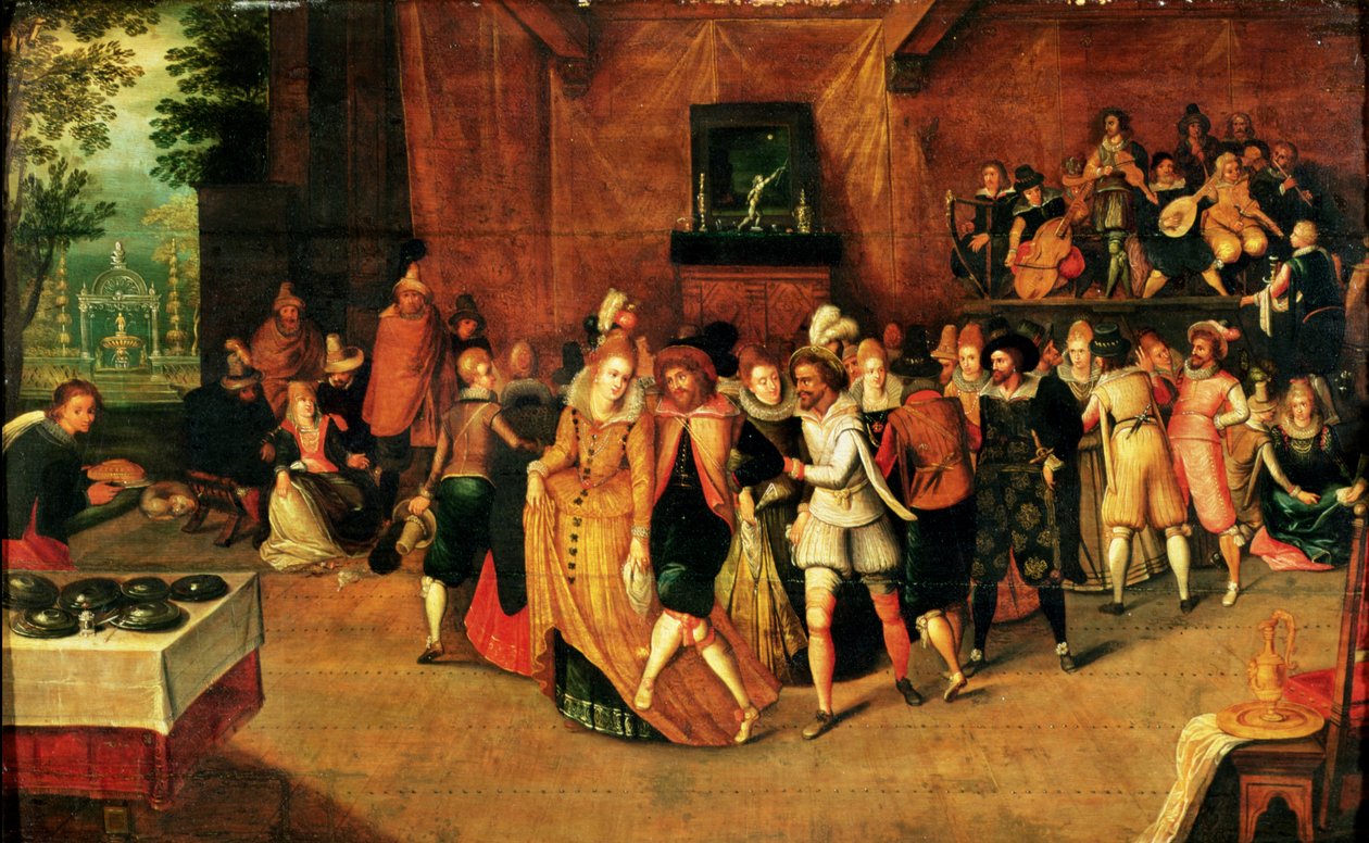 Ples za vlády Jindřicha III., 1574-89 od French School