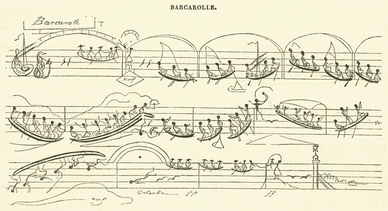 Barkarola (rytina) od French School