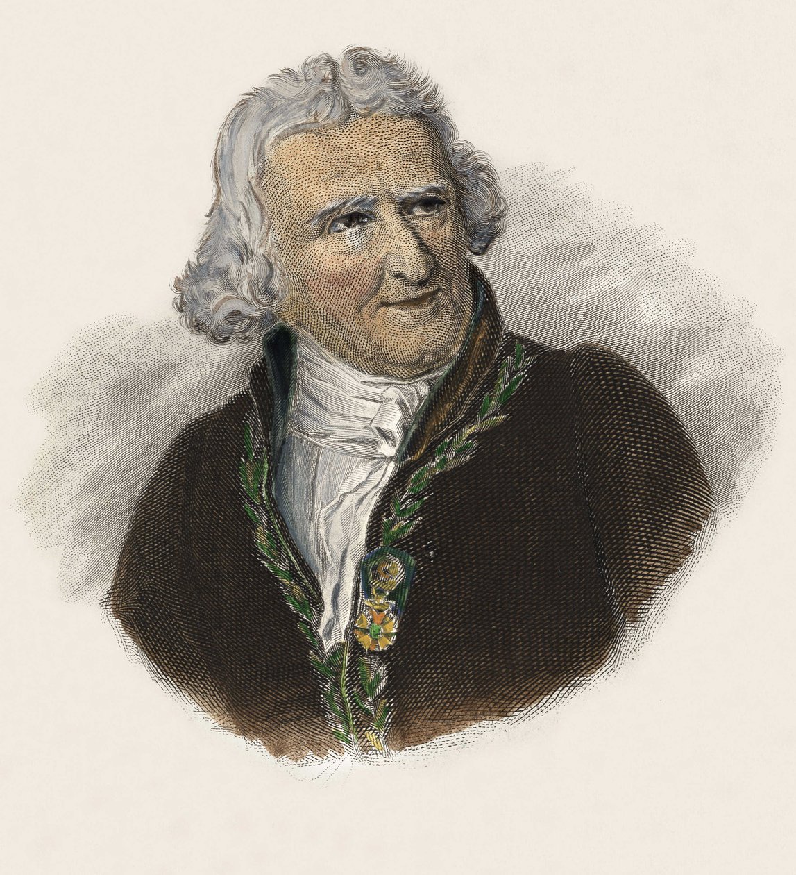 Baron Antoine Augustin Parmentier (1737-1813), francouzský lékárník, dietetik a agronom. v „Portrétech užitečných mužů“ od French School