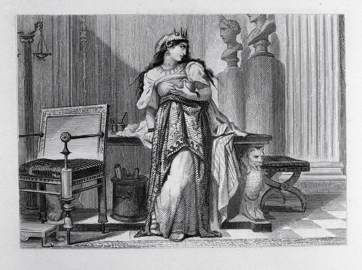 Berenice, ilustrace pro Berenice od Jean Racine (1639-99) od French School