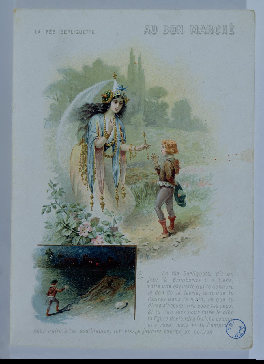 Víla Berliquette, reklama na Le Bon Marche, kolem roku 1900 od French School