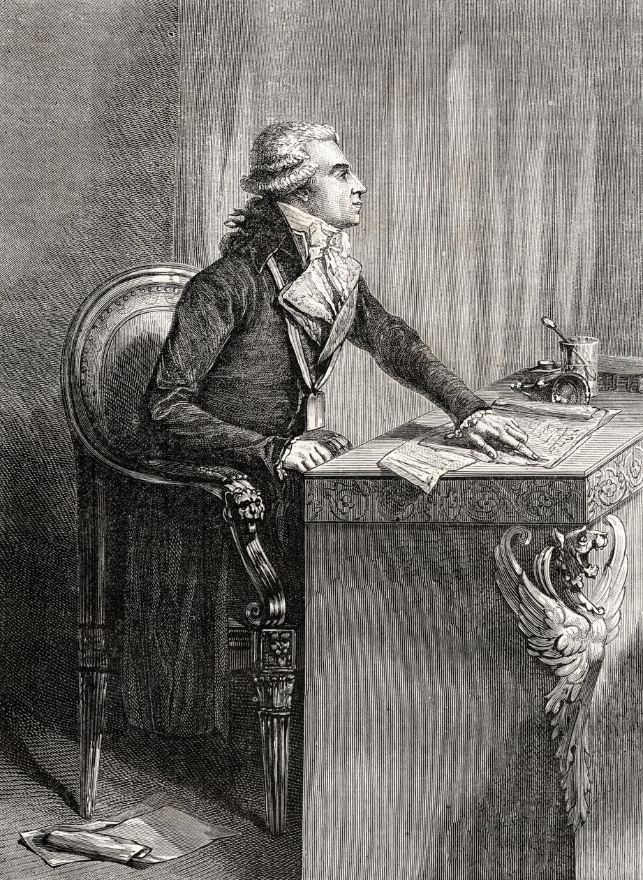 Bertrand Barere de Vieuzac z „Histoire de la Revolution Francaise“ od Louise Blanca (1811-82) od French School