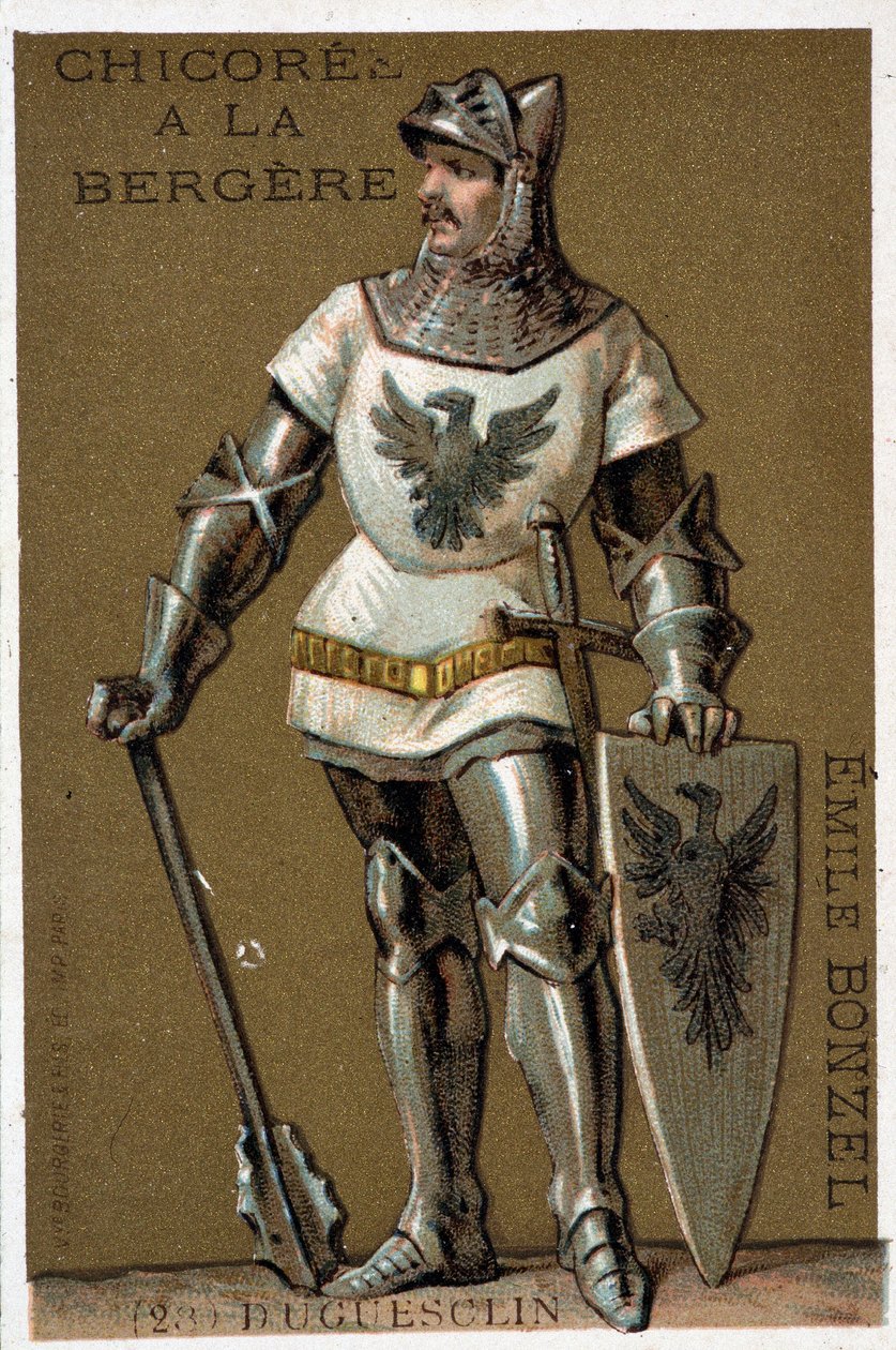Bertrand du Guesclin (Duguesclin) (v. 1320-1380). Francouzský konstábl od French School
