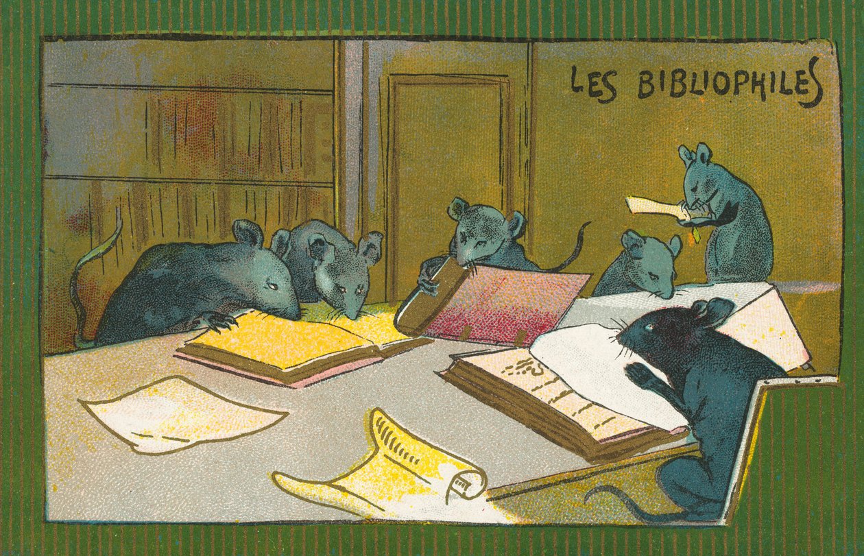 Krysy bibliofilní (chromolitho) od French School