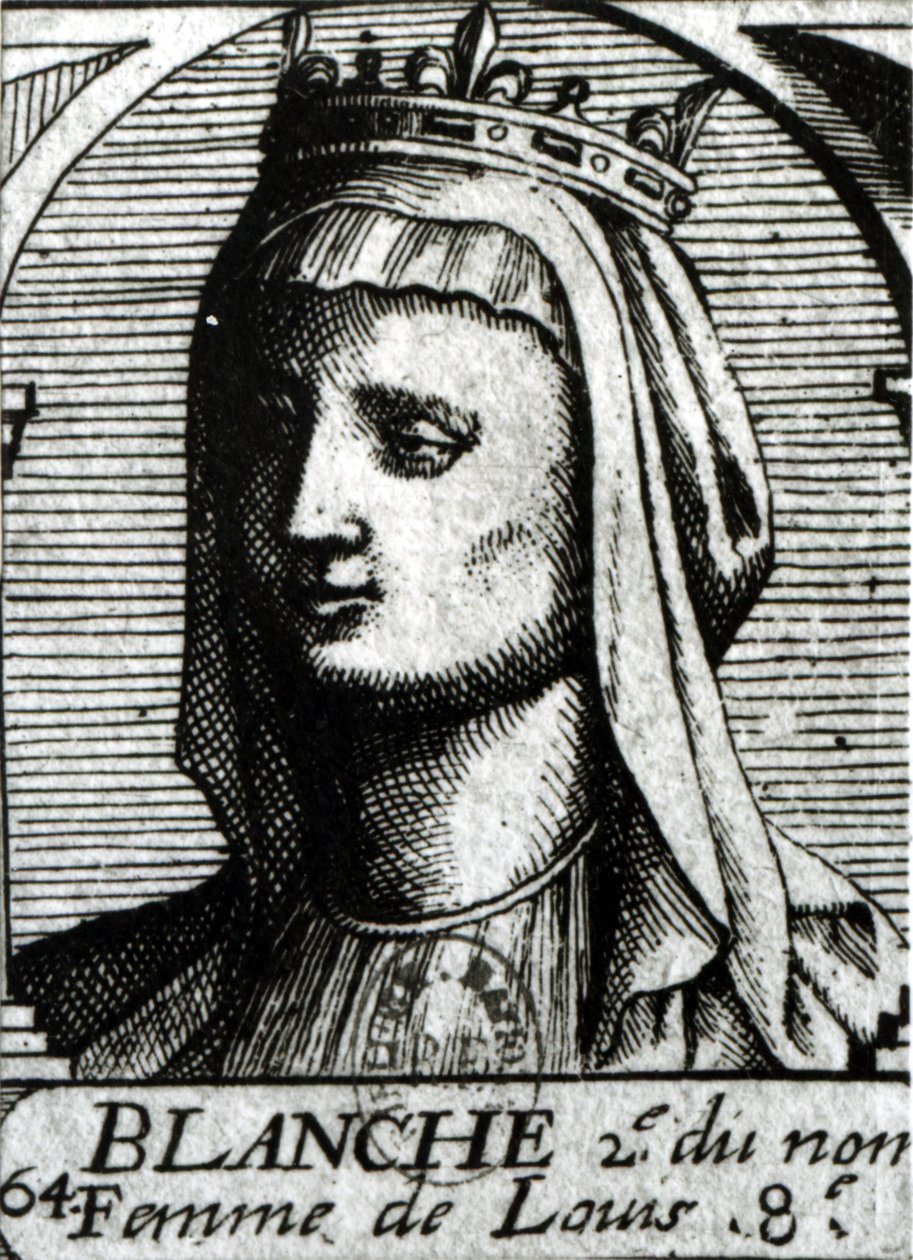 Blanche Kastilská (1188-1252) královna Francie od French School