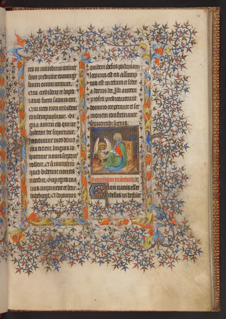 Kniha hodin, Přidat MS 32454 f.11r, Francie od French School