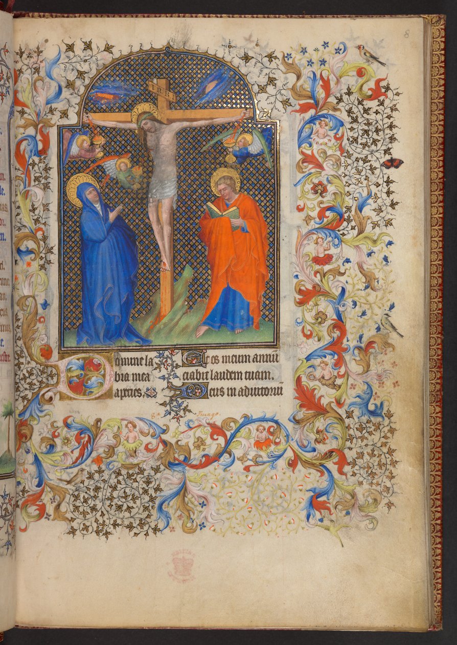 Kniha hodin, Přidat MS 32454 f.8r, Francie od French School