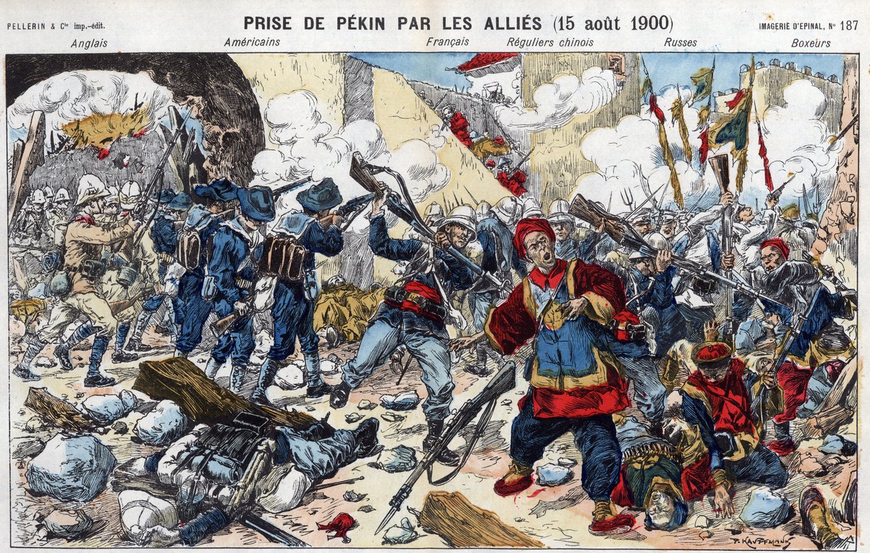 Boxerská vzpoura (1898-1900): dobytí Pekinu spojenci 15. srpna od French School