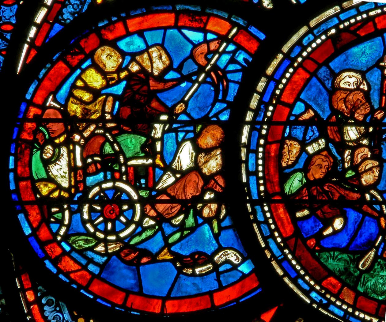 Přinášíme zásoby do obrazu Virgin (w38) od French School