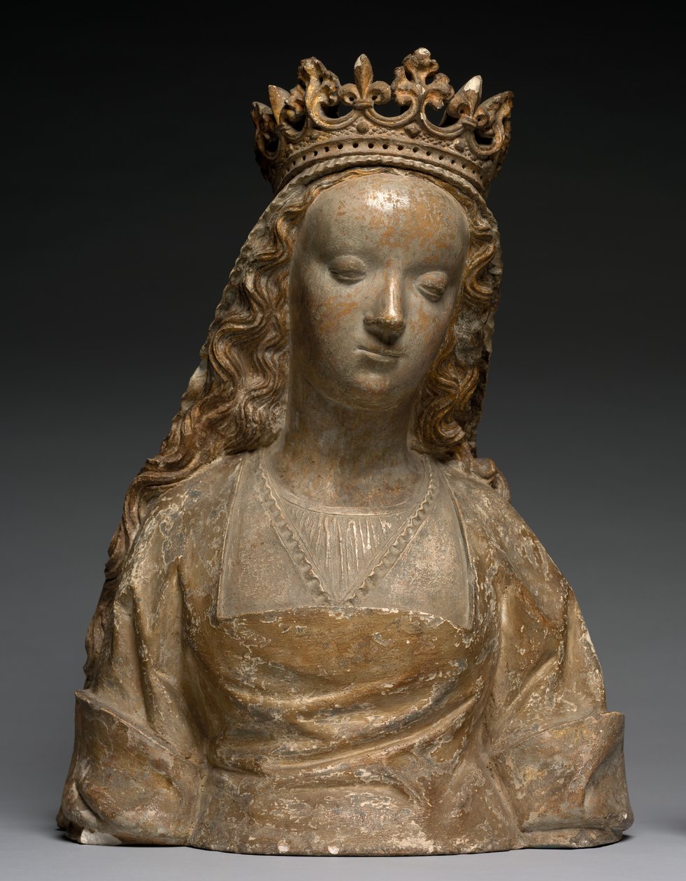 Busta s názvem Anna Bretaňská, kolem roku 1500 (kámen) od French School