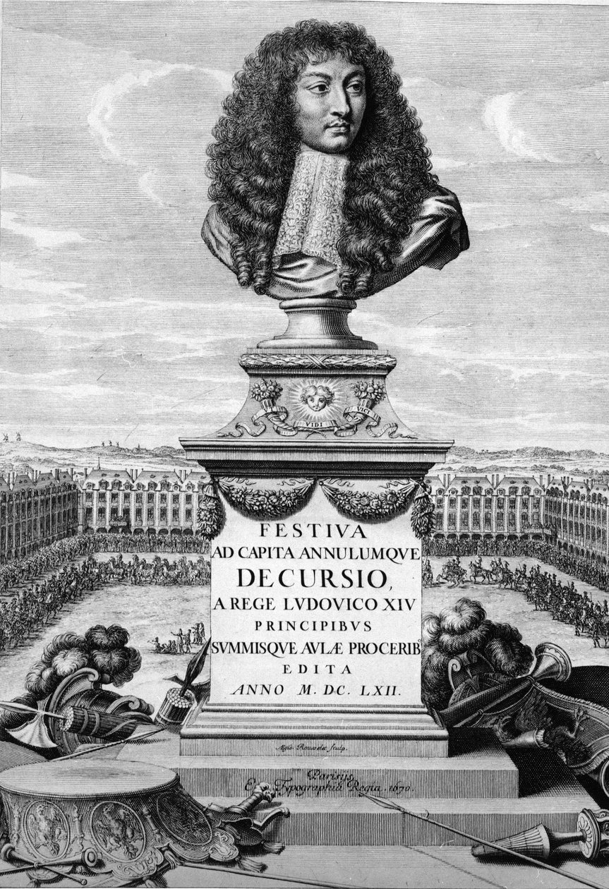 Busta Ludvíka XIV. Velikého (1638-1715) - " "Festival pro hlavy a kancléře od French School