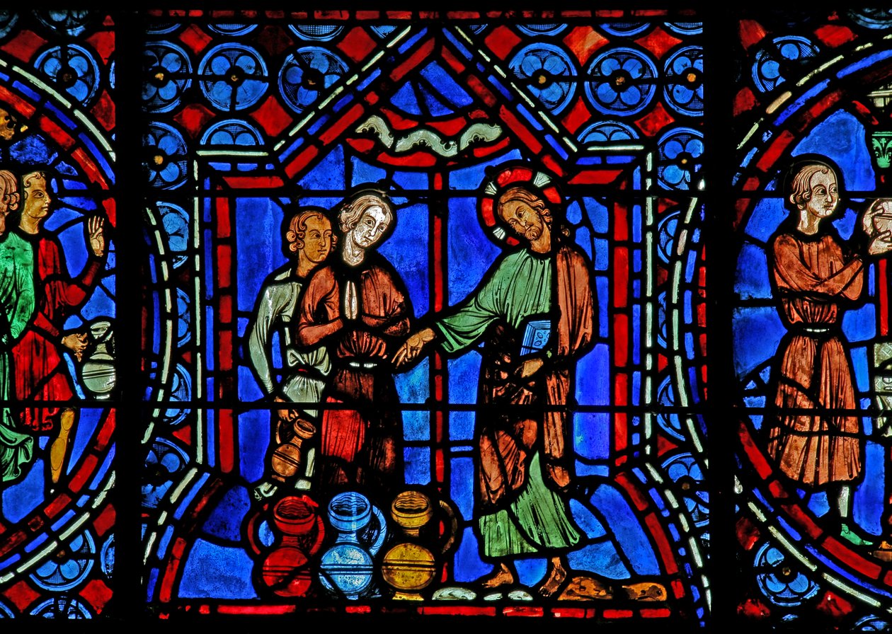 Cana Marriage: Kristus mění vodu ve víno (w30a) od French School