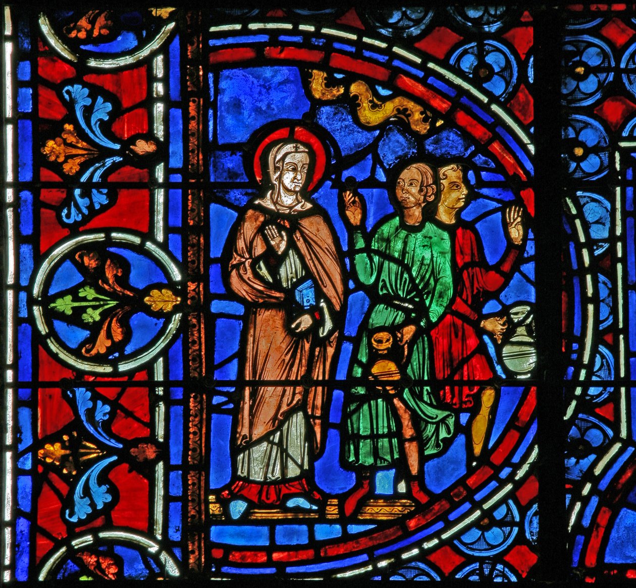 Cana Marriage: Mary říká služebníkům, aby dělali, co říká Kristus (w30a) od French School