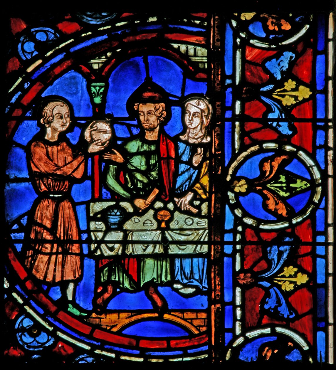 Cana Marriage: Sluha přináší víno (w30a) od French School
