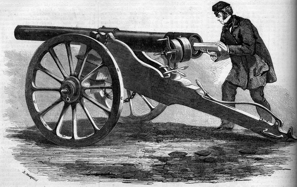 Canon Whitworth z anglické Armee od French School